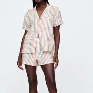 GAP Striped Short Sleeve Pajama Set